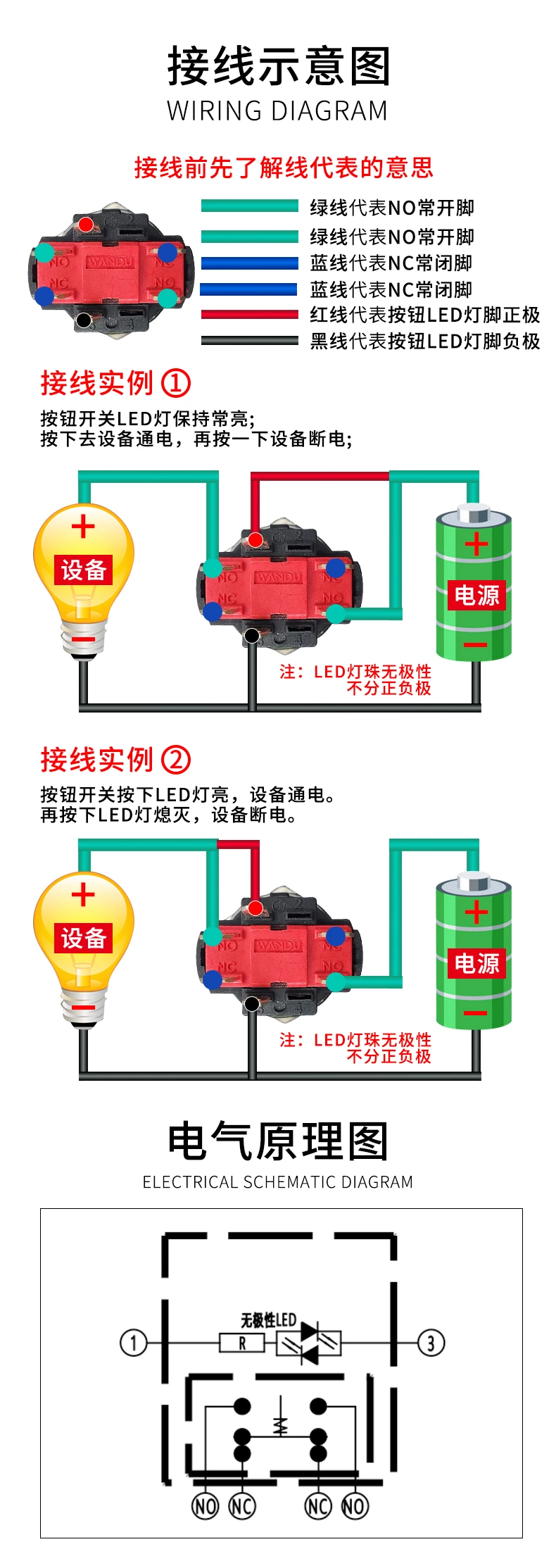 WD-E系列大电流金属按钮开关